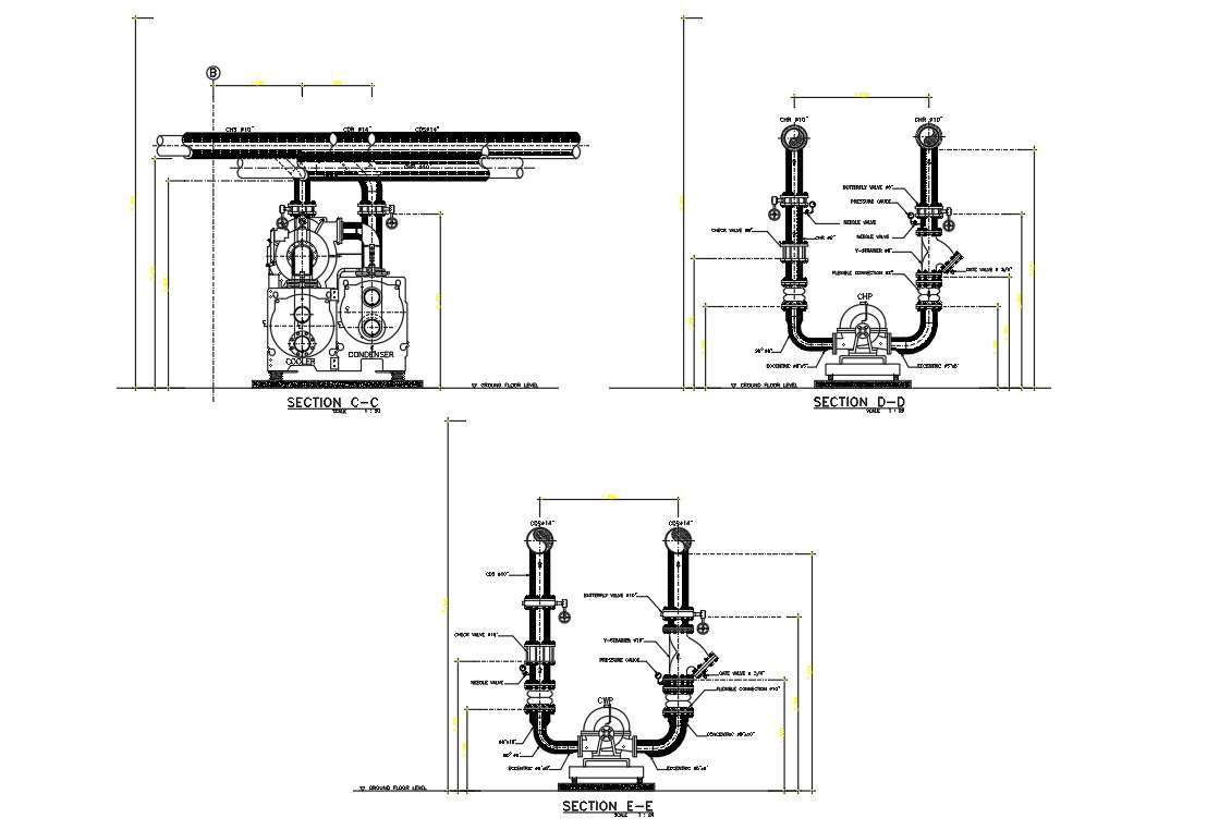 Section Details Of Cooler Condenser And Chiller Plant Are Given In The 0235