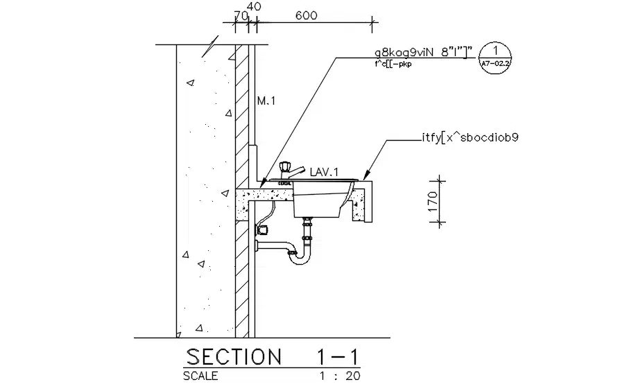 Section Of The Lavatory Has Given In This Autocad 2d - vrogue.co