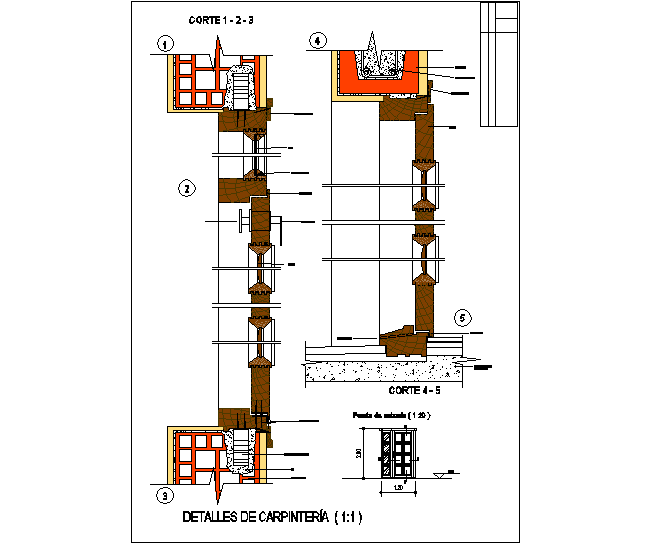 Sections of door and window - Cadbull