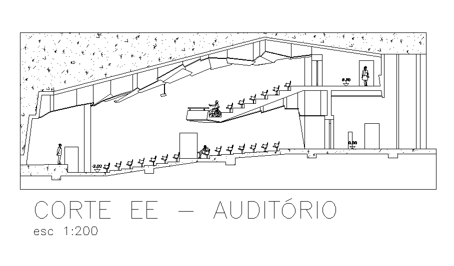 auditorium section details cad