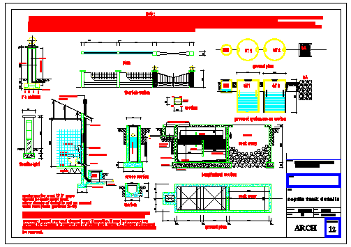 Septic Tank Detail Drawing Of Residential Building Design Drawing - Cadbull