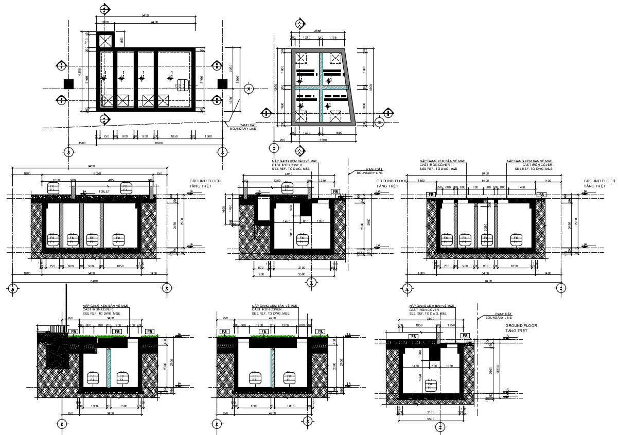 Septic Tank Plan In DWG File - Cadbull