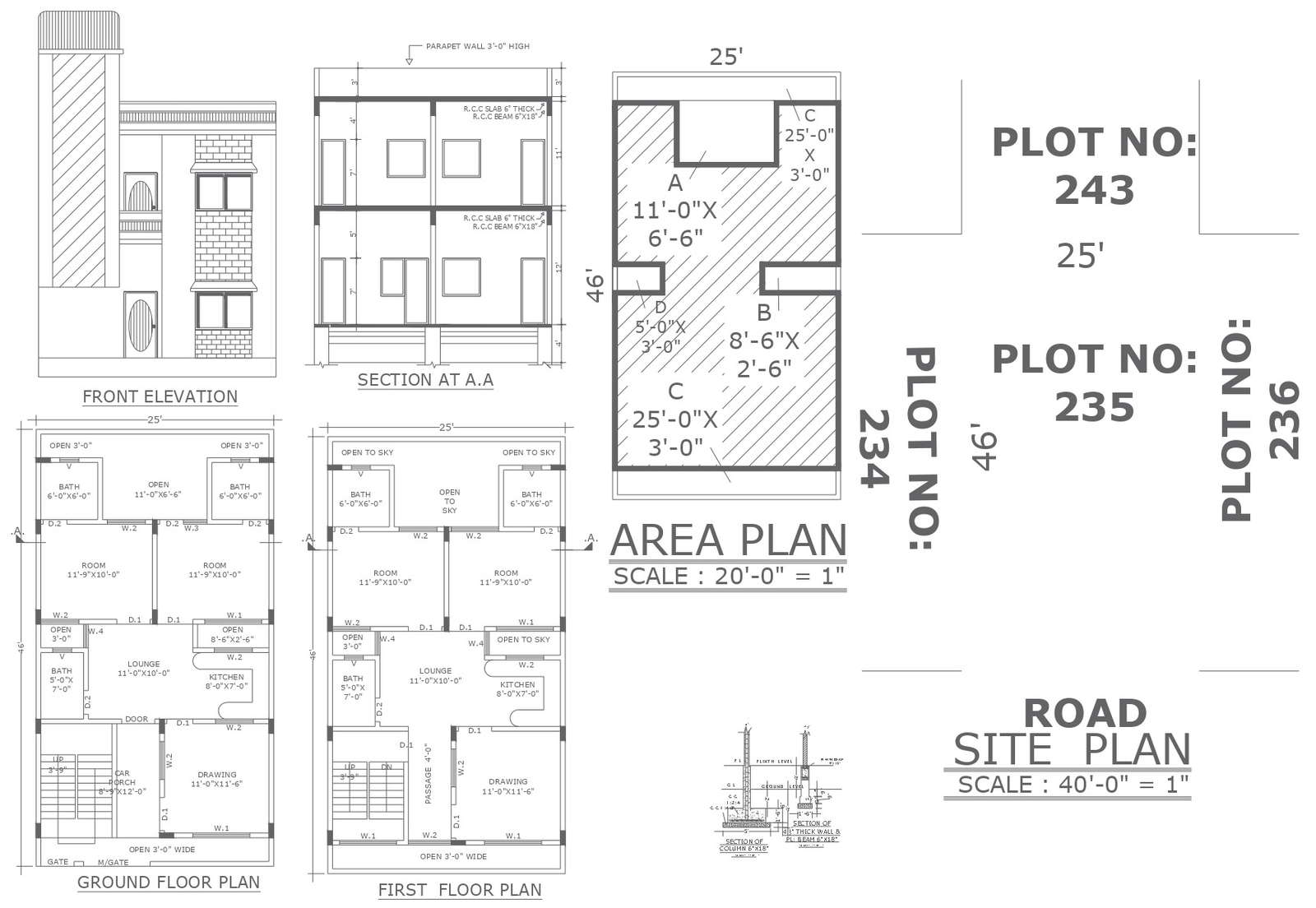 series-of-house-plans-plot-no-243and-235-with-elevation-and-all-detail