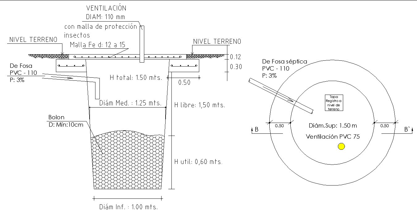 Sewer plan and section autocad file - Cadbull