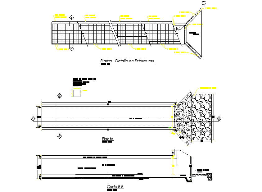 Sewer plan and section dwg file - Cadbull