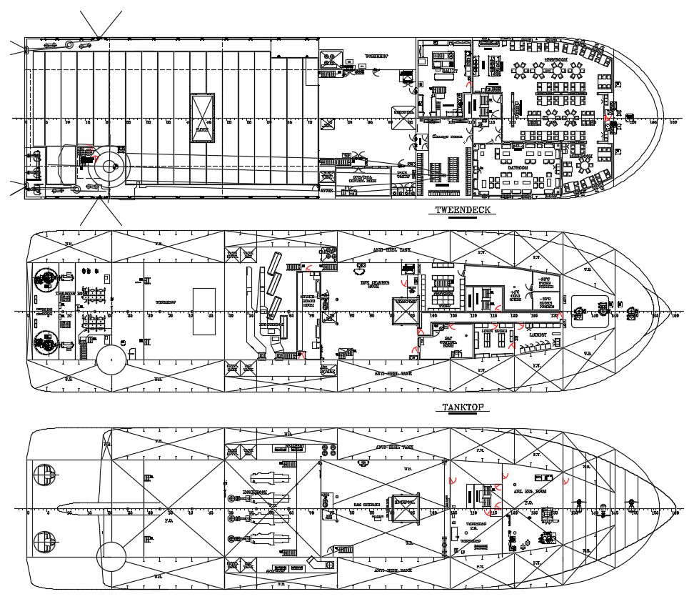 Ship Design CAD Block - Cadbull