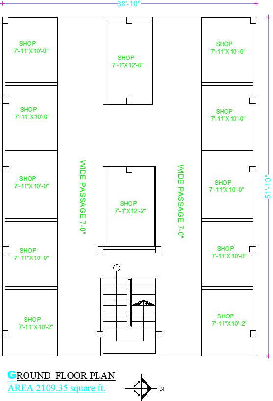 Shop layout details - Cadbull