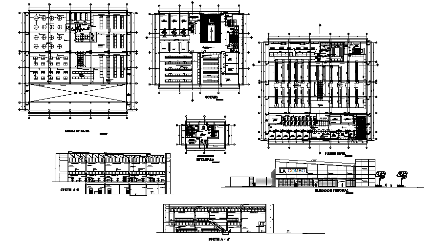 Shopping Center Architectura dwg file - Cadbull