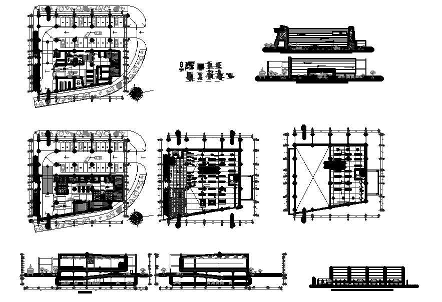 Shopping center dwg - Cadbull