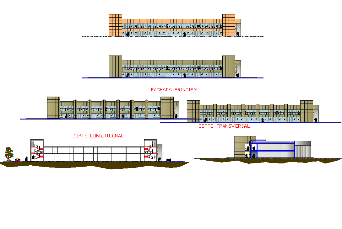 Shopping Mall Elevation Plan And Section Detail Dwg F - vrogue.co