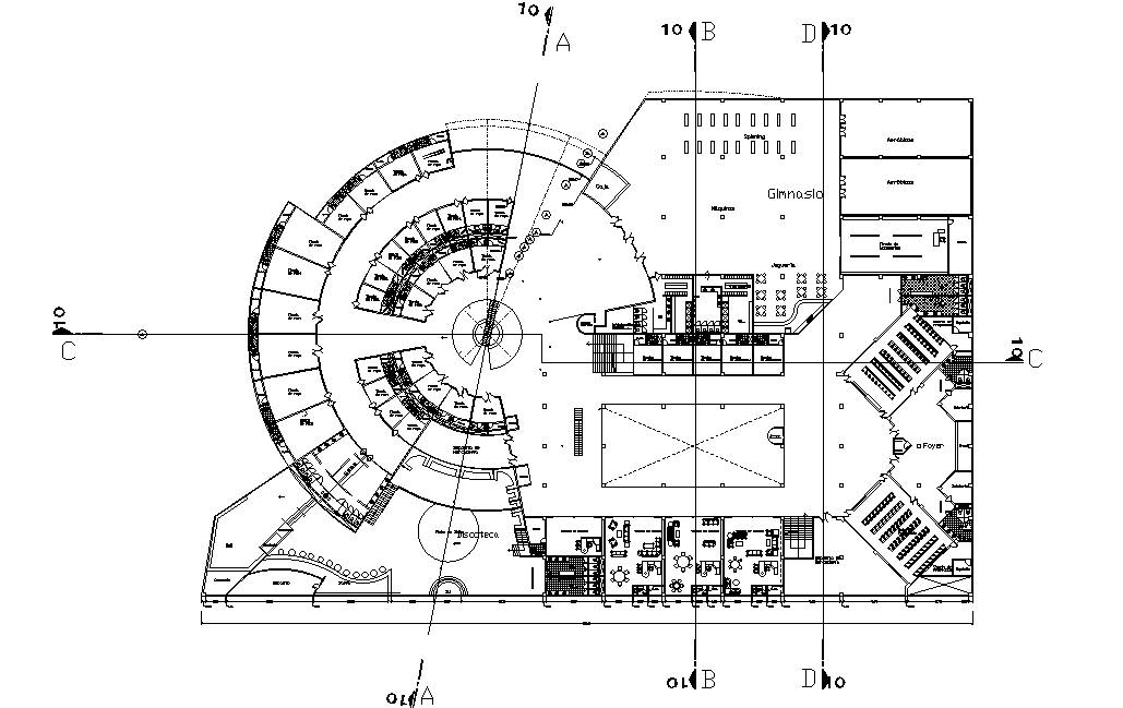 Shopping mall is given in this 2D Autocad DWG drawing file. Download ...