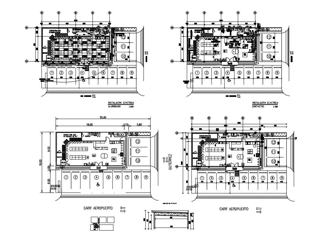 Showroom floor plan and architecture layout plan details dwg file - Cadbull