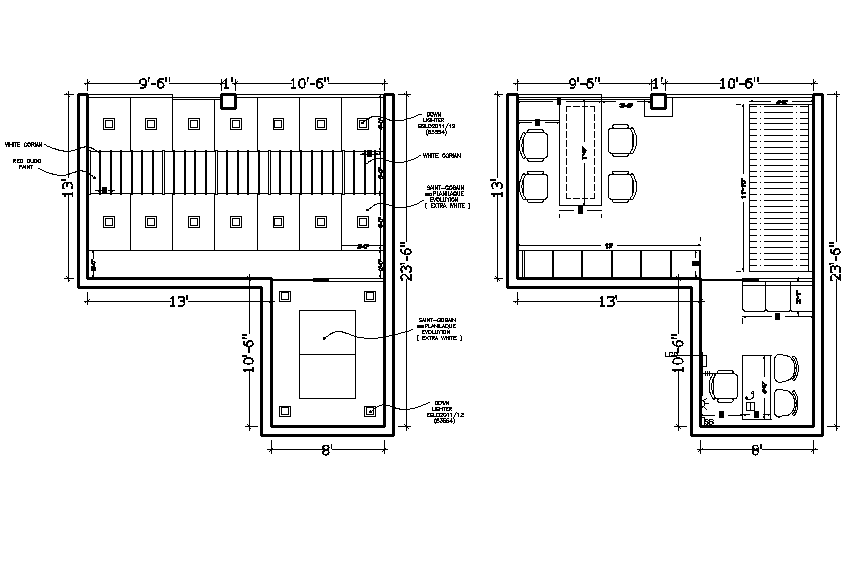 Showroom Plan Layout Dwg File - Cadbull