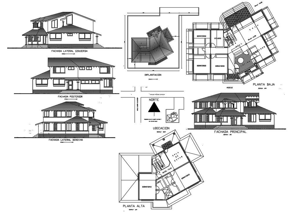 simple building design drawing