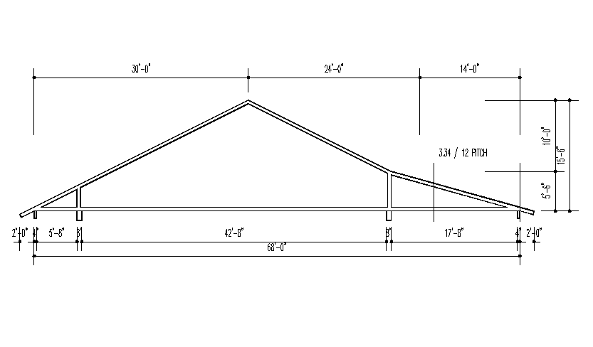 Simple Slop Roof Block Detail Cadbull   Simple Slop Roof Block Detail Tue Dec 2017 11 18 03 