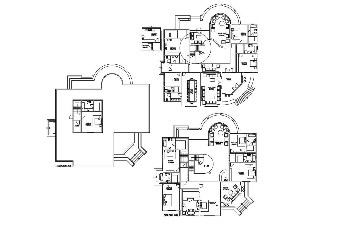Simple house plans DWG Free Download - Cadbull