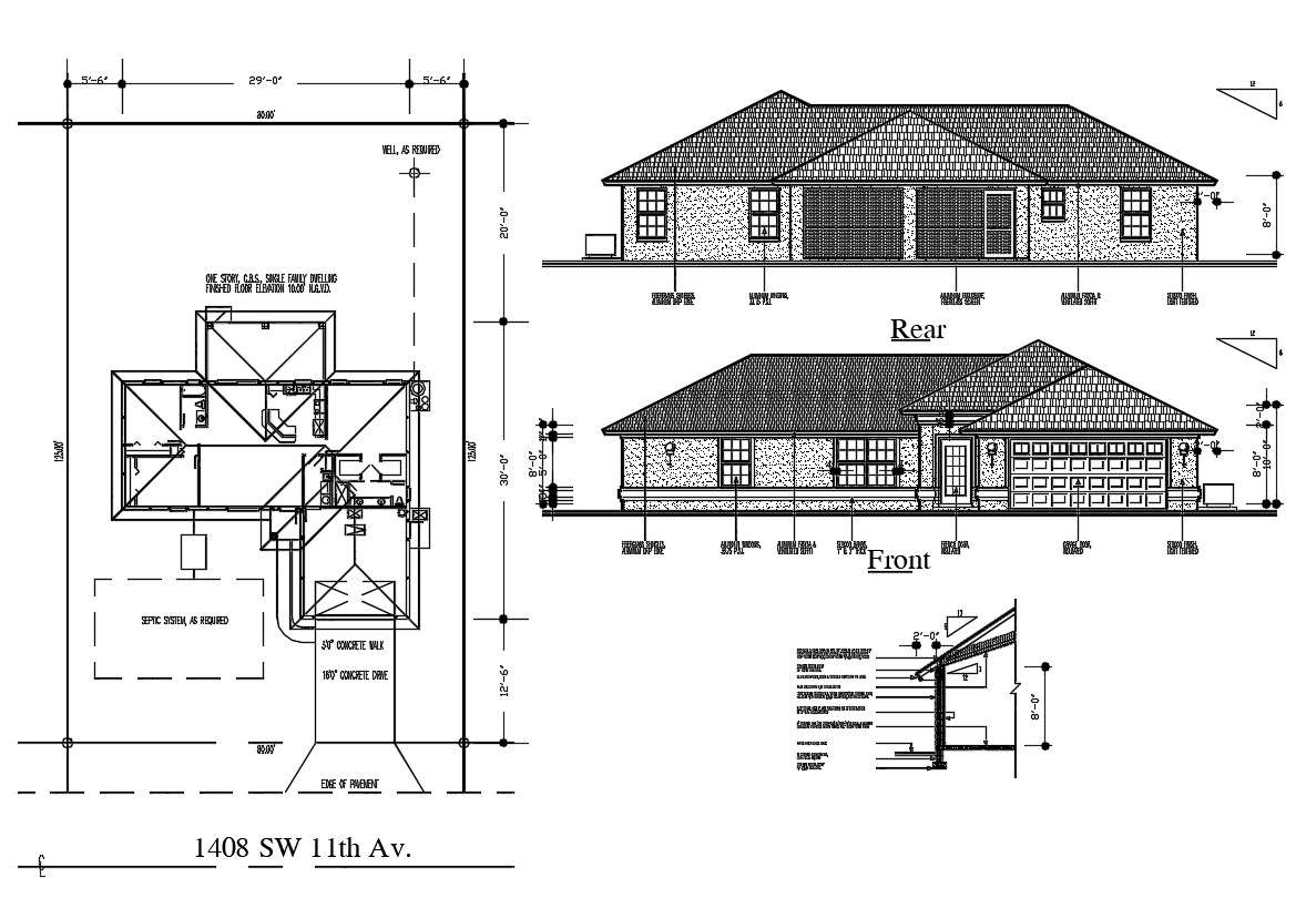 single-family-house-plan-cad-drawing-cadbull