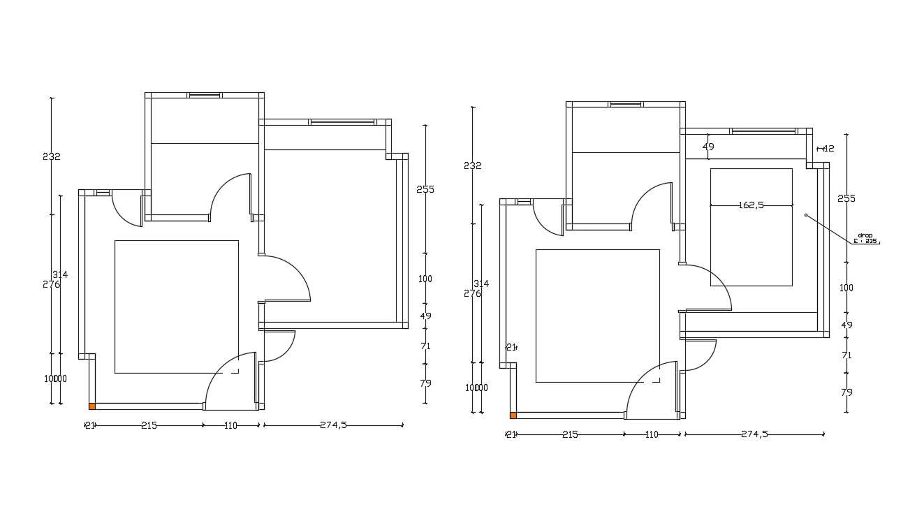 Single Floor Home Design - Cadbull