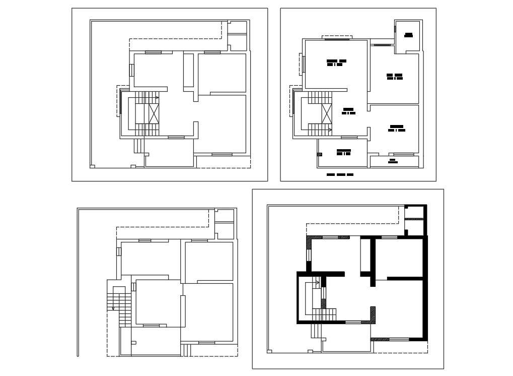 single-house-layout-details-cadbull