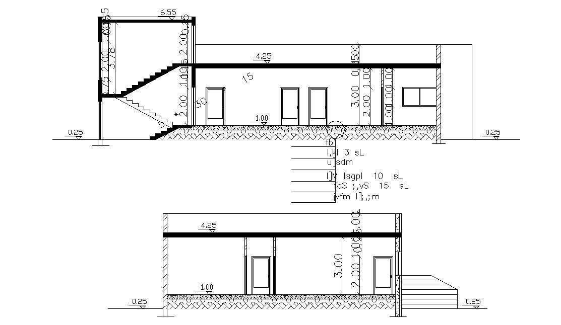 Typical section of urban house. | Download Scientific Diagram