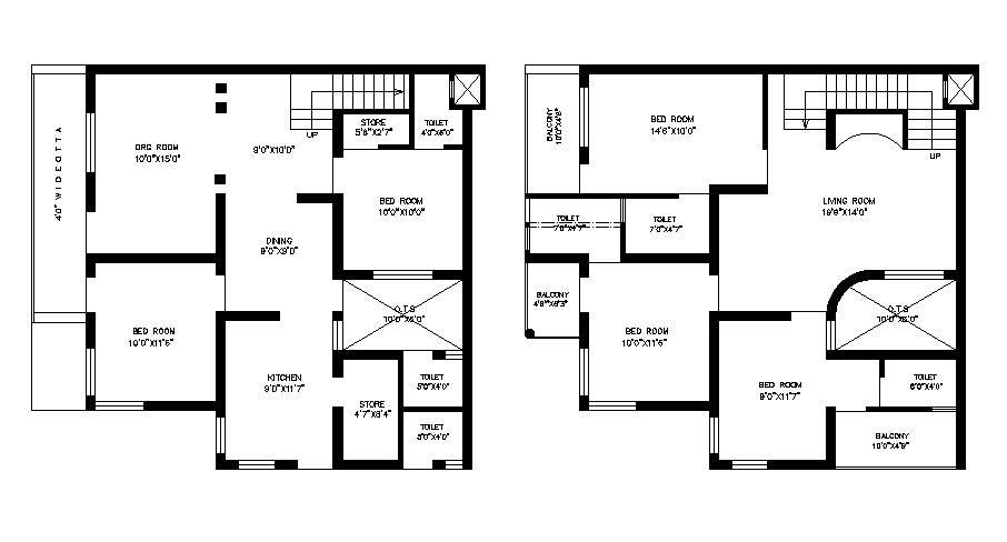 Single family house general layout plan cad drawing details dwg file ...