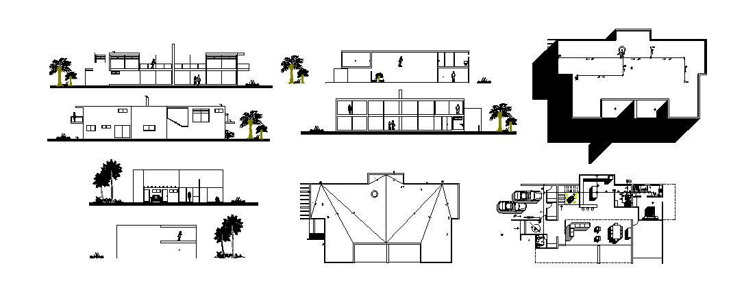 Single Story Housing Building Detailed Architecture Project Dwg File ...