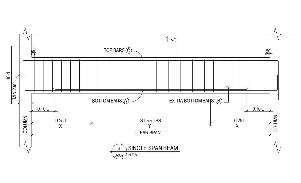 Beam Detail Drawing Presented In This Autocad Drawing File Download This D Autocad Drawing 1039