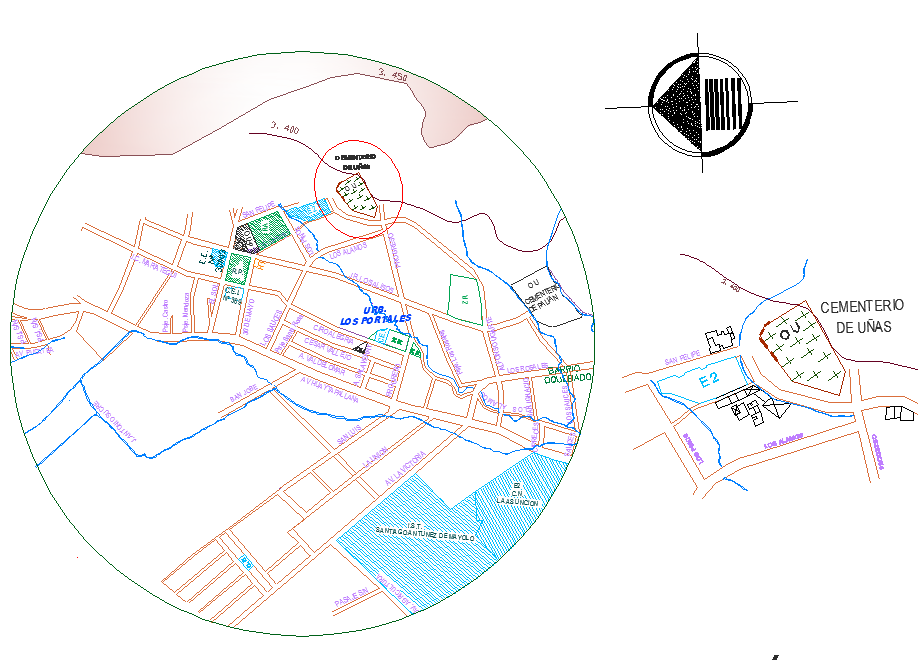 Site plan of Resort project - Cadbull