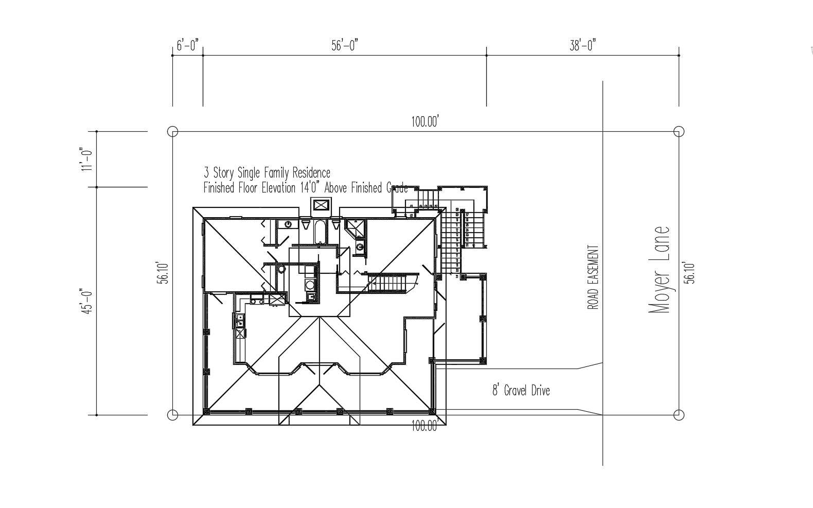 site-plan-of-single-family-residence-house-100-00-x-56-10-with-detail-dimension-in-autocad