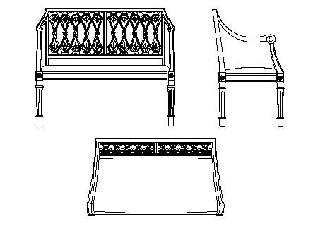 Sitting sofa type table design - Cadbull