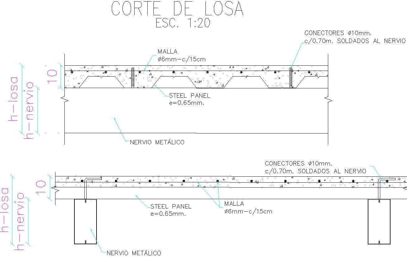 Slab cutting section with detailing. - Cadbull