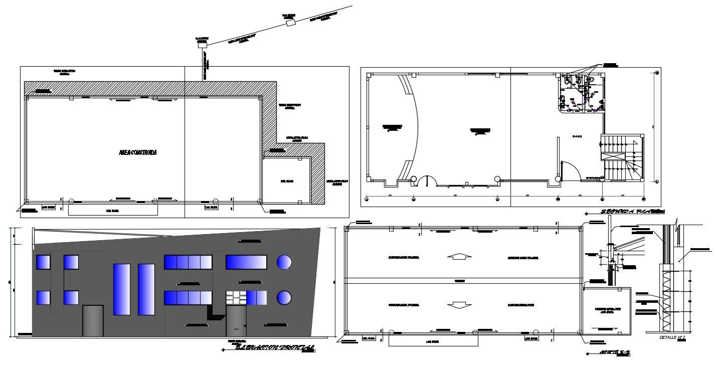 Small Auditorium Building Plan DWG File Cadbull