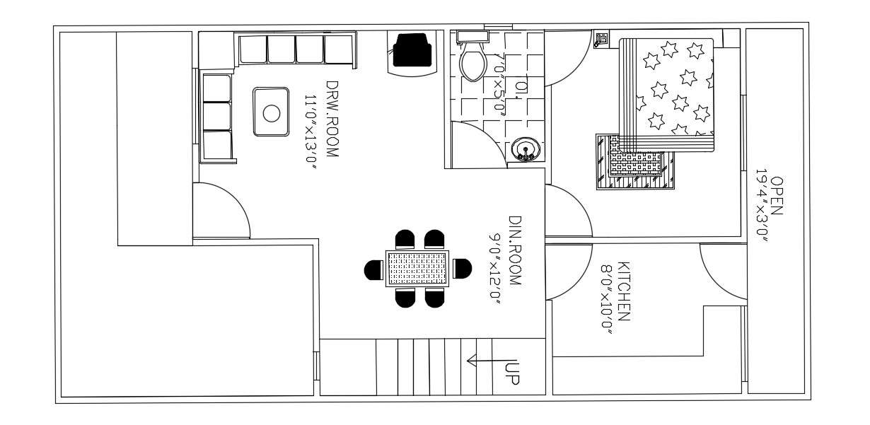 small-house-layout-plan-cadbull