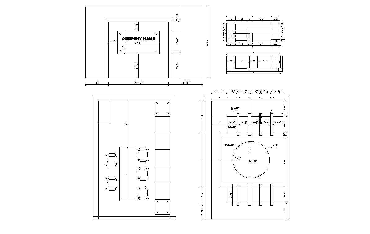 Small Office Room Design Cadbull