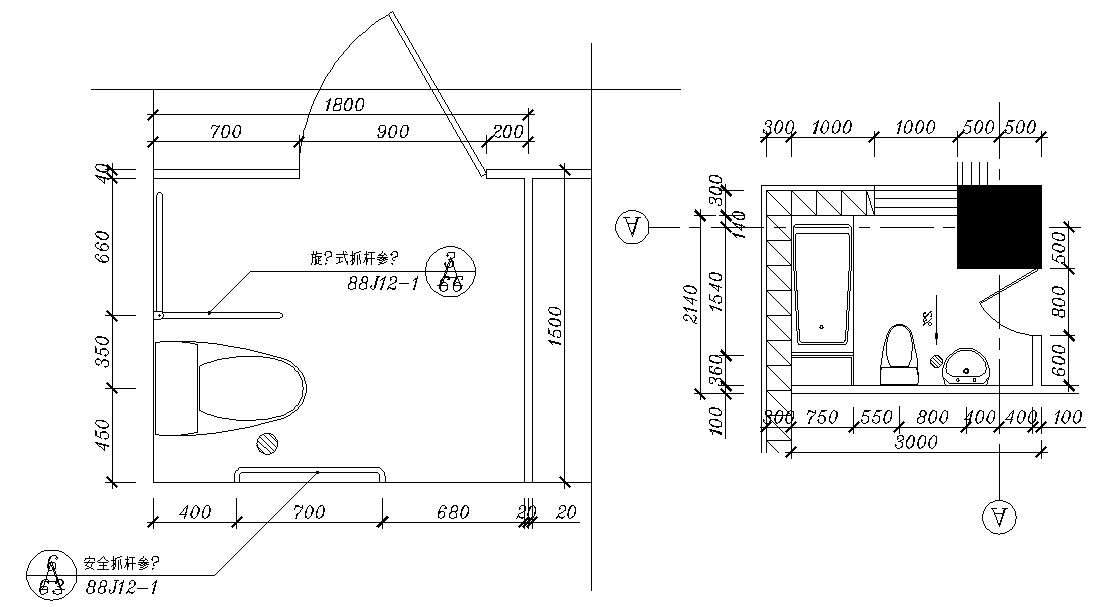 Small Toilet Design AutoCAD File Free - Cadbull