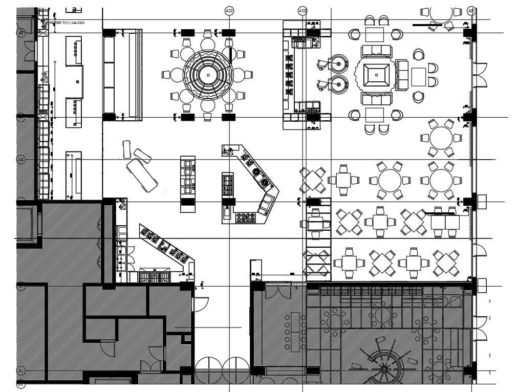 Small power plan of hotel and resort plan has given in this Autocad DWG ...