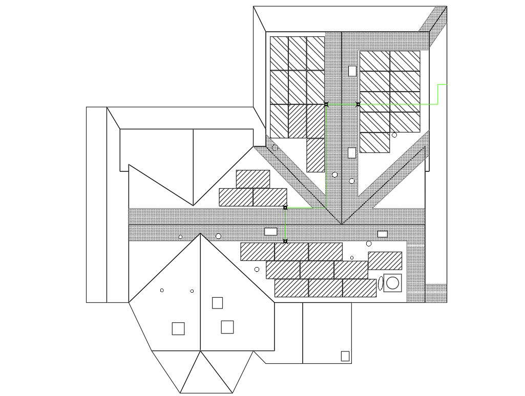 Solar Roof Plan Design - Cadbull