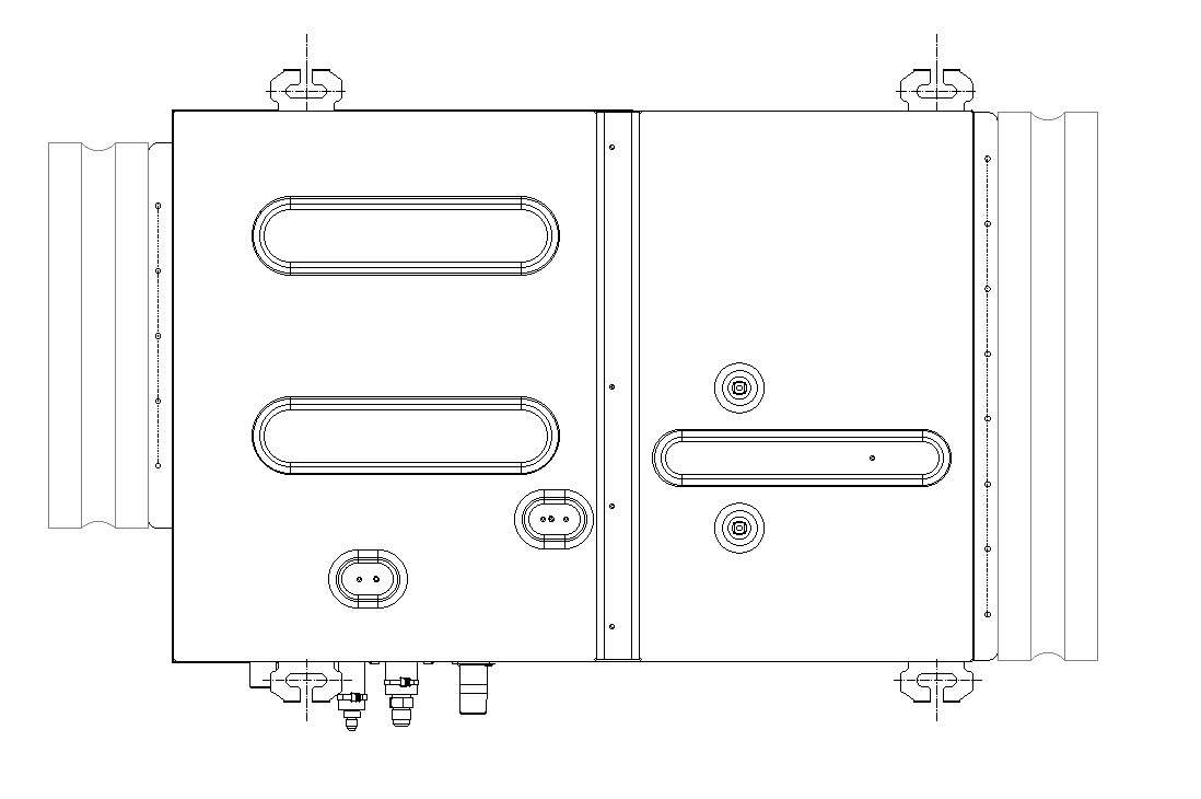 Split system air conditioner design in detail AutoCAD 2D drawing, CAD ...