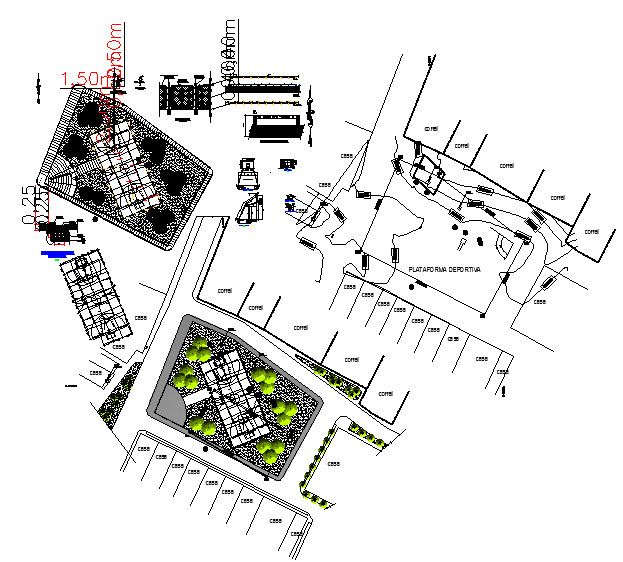 Sports plat form Design DWG file - Cadbull