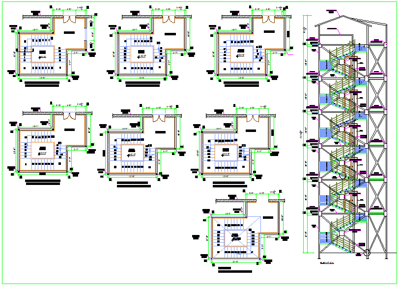 Stair Plan - Cadbull