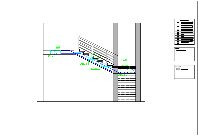 Stair Construction Detail For Single Story Apartment Dwg File - Cadbull