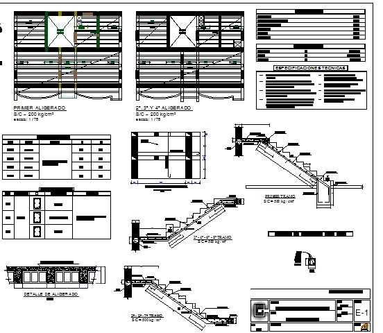 Staircase and construction details of multi-flooring apartment flats ...