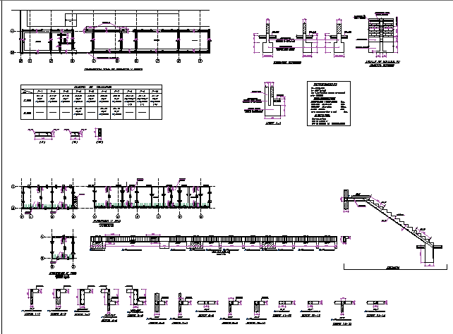 Staircase and constructive details of office dwg file - Cadbull