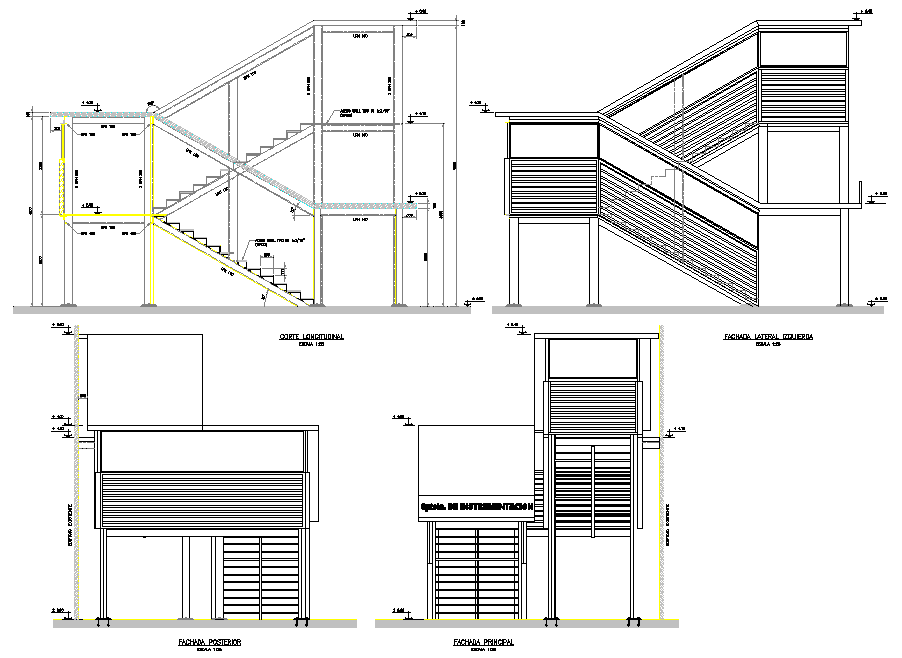 staircase-elevation-and-section-detail-dwg-file-cadbull