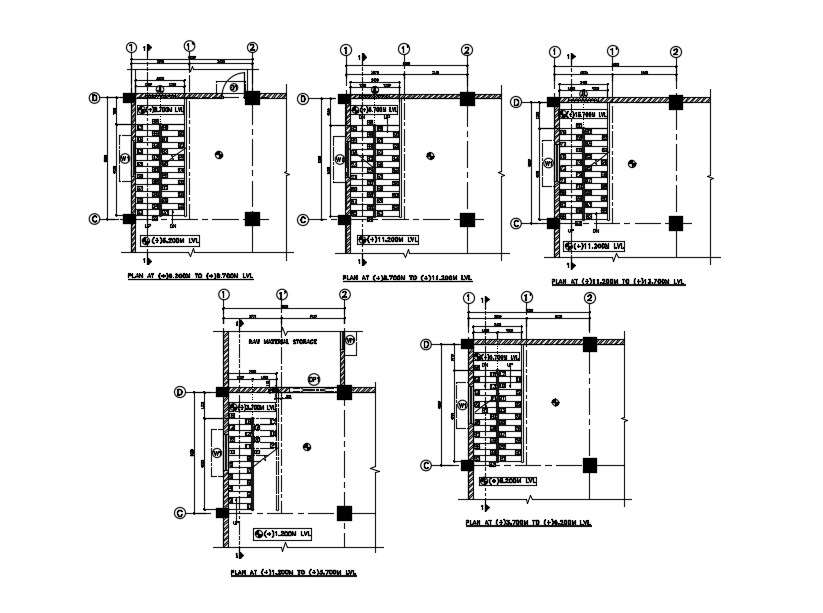 Staircase detail. Download autocad drawing file | CADBULL - Cadbull