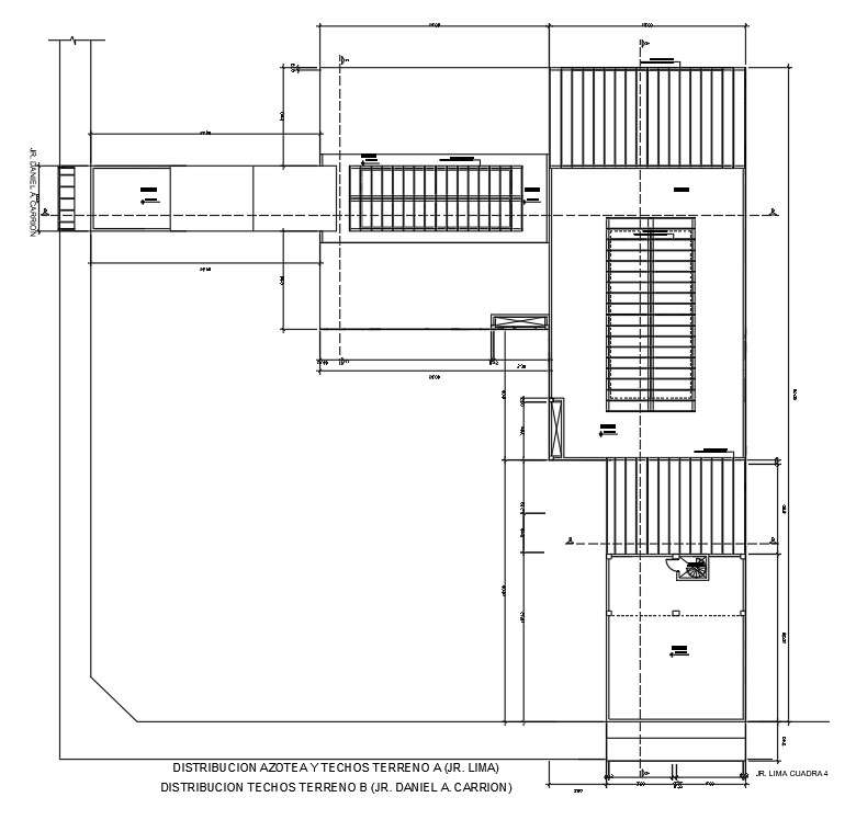 Staircase floor plan drawing presented in this AutoCAD