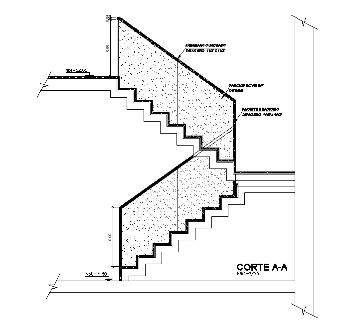 Staircase Section Detail Drawing In Dwg File Cadbull My Xxx Hot Girl