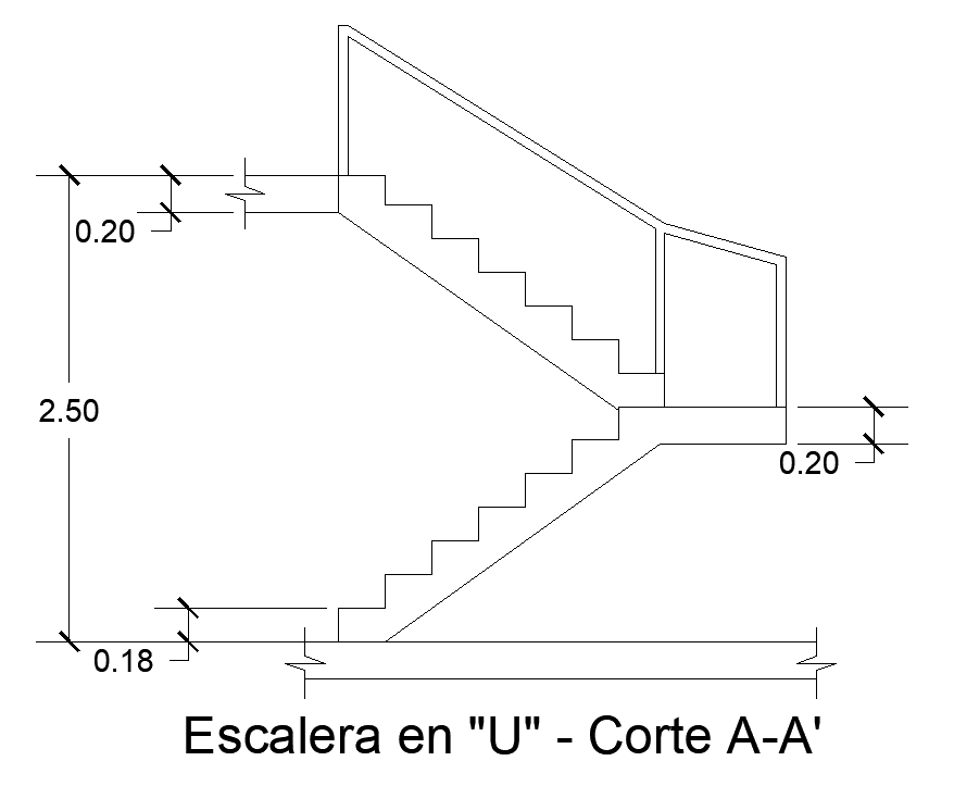 Stair case section detail is given in this cad file. Download this 2d ...