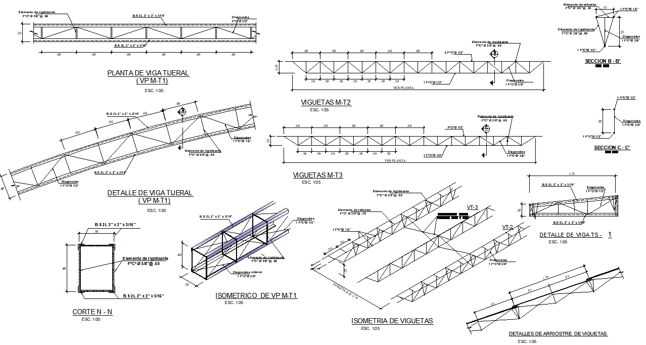 Steel structural framing detail dwg file - Cadbull