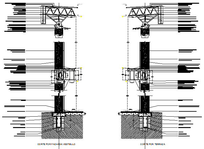 Structural Section In Dwg File - Cadbull